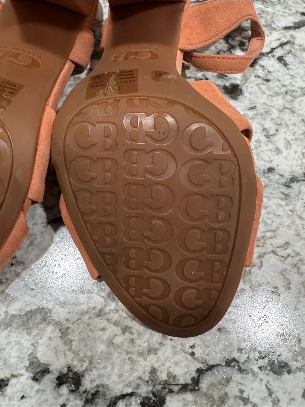 Gianni Bini Knotted Slingback Heels in Rust